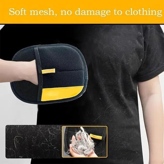 Pet hair removal glove