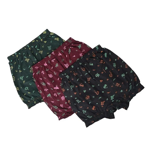 Cotton Printed Multicolor Bloomer Innerwear for Girls Comfortable & Durable Soft Panties Underwear