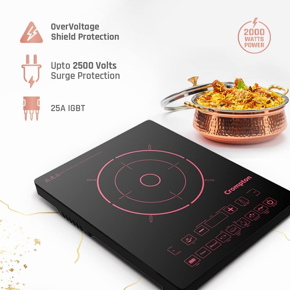 Idcp Panel Crompton ACGIC-INSTSERV200T Induction Cooktop??(Black, Pink, Touch ...