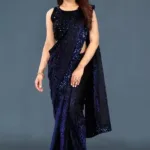 Lycra Sequence Saree for Women