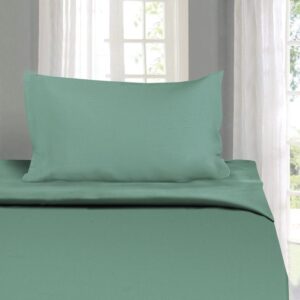Seasons Aqua Green Bedsheets for Single Bed & 1 Pillow Covers