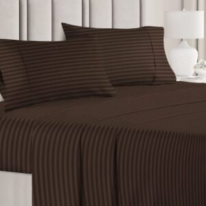 Seasons Bedsheet for Double Bed King Size with 2 Pillow Covers, Brown