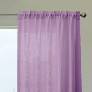 Seasons Sheer Cotton Curtains Long Door 8 Feet, Purple