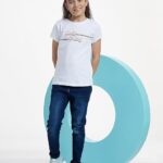 Girls Slim Fit Denim Dark Blue Jeans