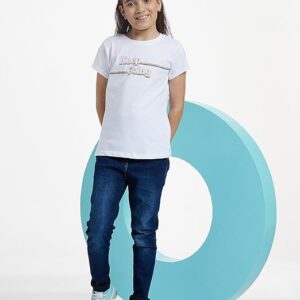 Girls Slim Fit Denim Dark Blue Jeans