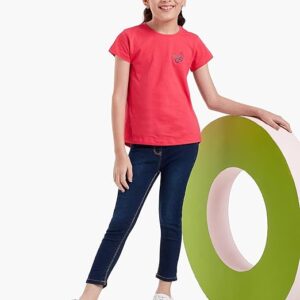 Girls Slim Fit Denim Blue Jeans