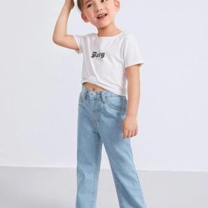 Girls Regular Fit Sky Blue Jeans