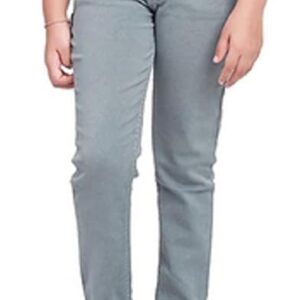Girls Stretchable Denim Grey Jeans