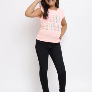 Girls Slim Fit Dark Black Jeans