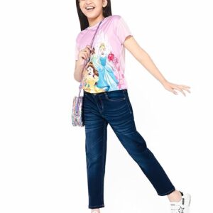 Girls Stretchable Denim Dark Navy Pant