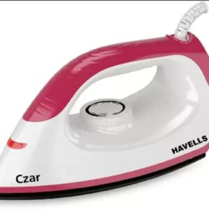 HAVELLS CZAR DRY IRON 1000 WATT 1000 W Dry Iron??(RUBY AND WHITE)