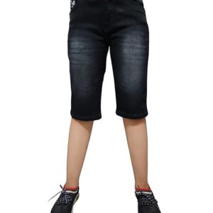 Boys Half Black Jeans