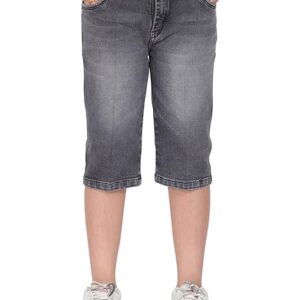 Boys Half Grey Black Jeans