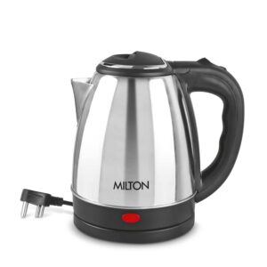 Milton Go Electro Stainless Steel Electric Kettle, 1 Piece, 1.5 Litres, Silver Electric Kettle??(1.5 L, Silver)