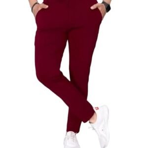 Men Formal Maroon Pants