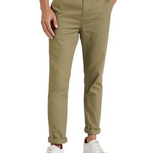 Men Casual Cotton Light Olive Pants