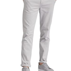 Men Casual Cotton Light Grey Pants
