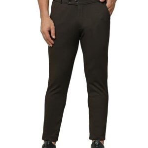 Men's Regular Fit Causal Brown Trouser