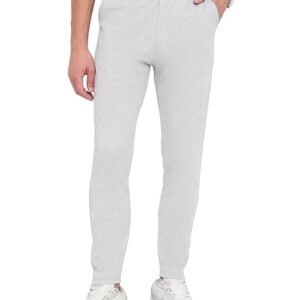 Men Regular Casual Light Grey Pants