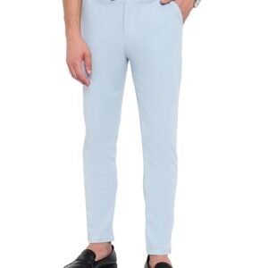 Men Regular Casual Sky Blue  Pants