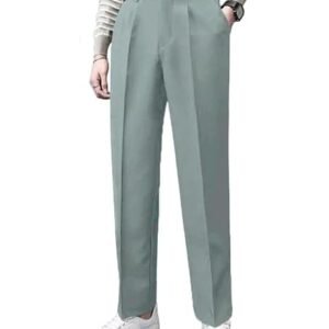 Men Formal Korean Slate Green Pant