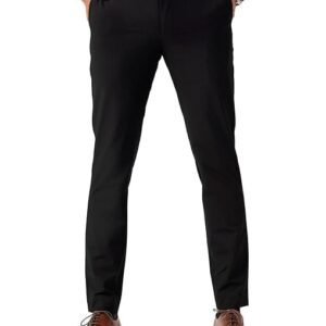 Men Stylish Slim Fit Black Pants