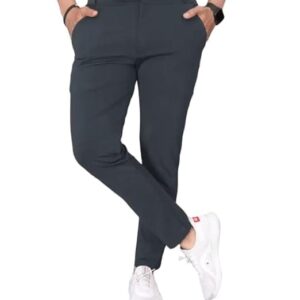 Men Formal Dark Grey Pants