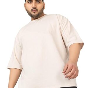 Men Cotton Golden Khaki T-Shirt