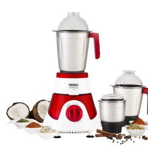 Usha Imprezza MG 3576 Mixer 750 W Mixer Grinder (3 Jars,Red)