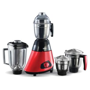 Usha TP800MX4 Trienergy 800 W Mixer Grinder (4 Jars,Black,Red)