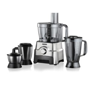 Usha FP 3811 1000 W Juicer Mixer Grinder (5 Jars,Steel,Black)
