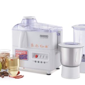 Usha JMG3345 1 450 Juicer Mixer Grinder (2 Jars,White)