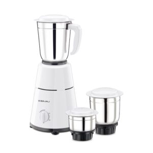 Bajaj GX 1 500 W Juicer Mixer Grinder (3 Jars,White)