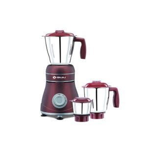 Bajaj Ivora Titan Motor Watt 800 Mixer Grinder (3 Jars,Crimson Red)