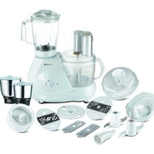 Bajaj FX 11 Food Factory 600 Juicer Mixer Grinder (2 Jars,White)