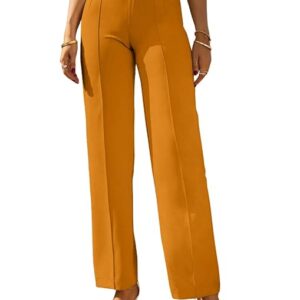 Women Bell Bottom Mustard Yellow Trousers